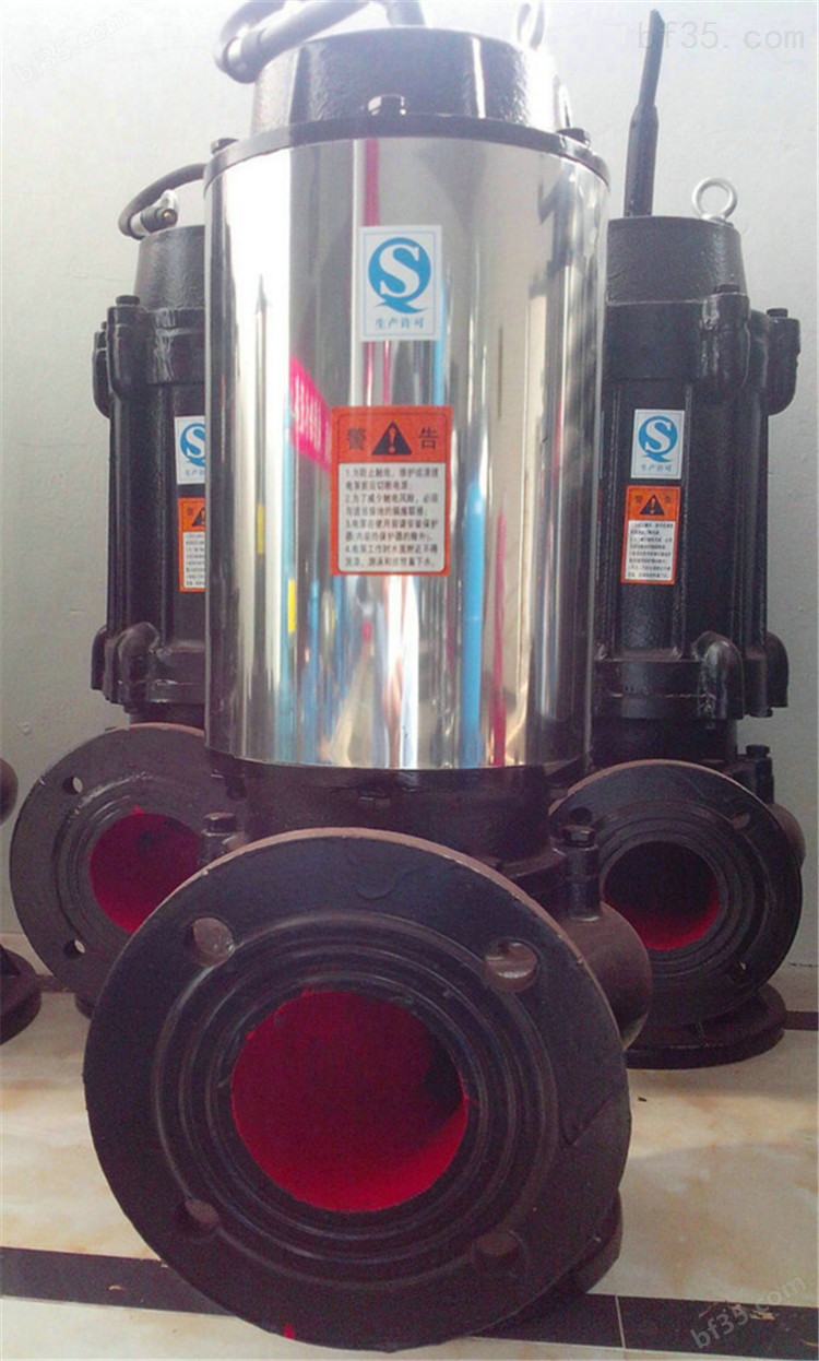 供应JYWQ300-800-15-55排污泵,无堵塞排污泵,带刀式搅匀排污泵