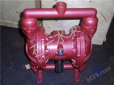 QBY气动隔膜泵 衬氟隔膜泵 四氟F46气动铸铁隔壁泵